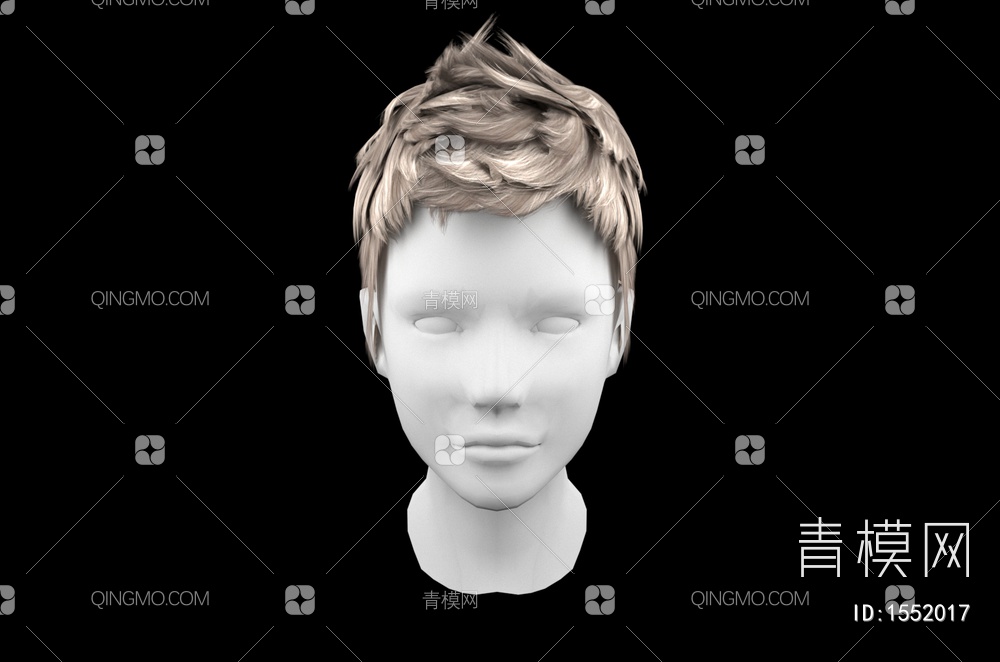 男士发型 造型 头发3D模型下载【ID:1552017】