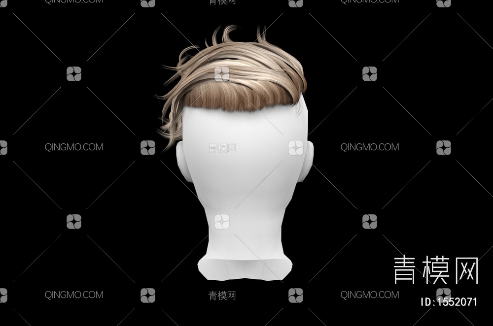 男士发型 造型 头发3D模型下载【ID:1552071】