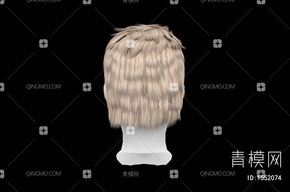 男士发型 造型 头发3D模型下载【ID:1552074】