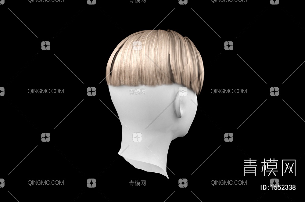 男士发型 造型 头发3D模型下载【ID:1552338】