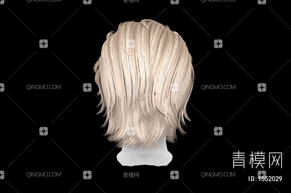 男士发型 造型 头发3D模型下载【ID:1552029】