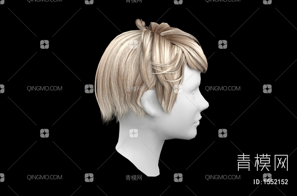 男士发型 造型 头发3D模型下载【ID:1552152】