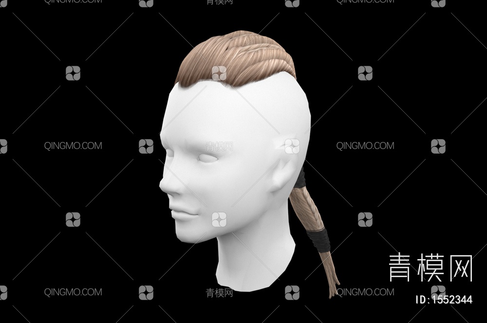 男士发型 造型 头发3D模型下载【ID:1552344】