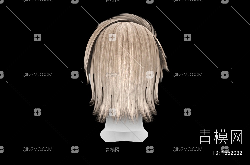 男士发型 造型 头发3D模型下载【ID:1552032】