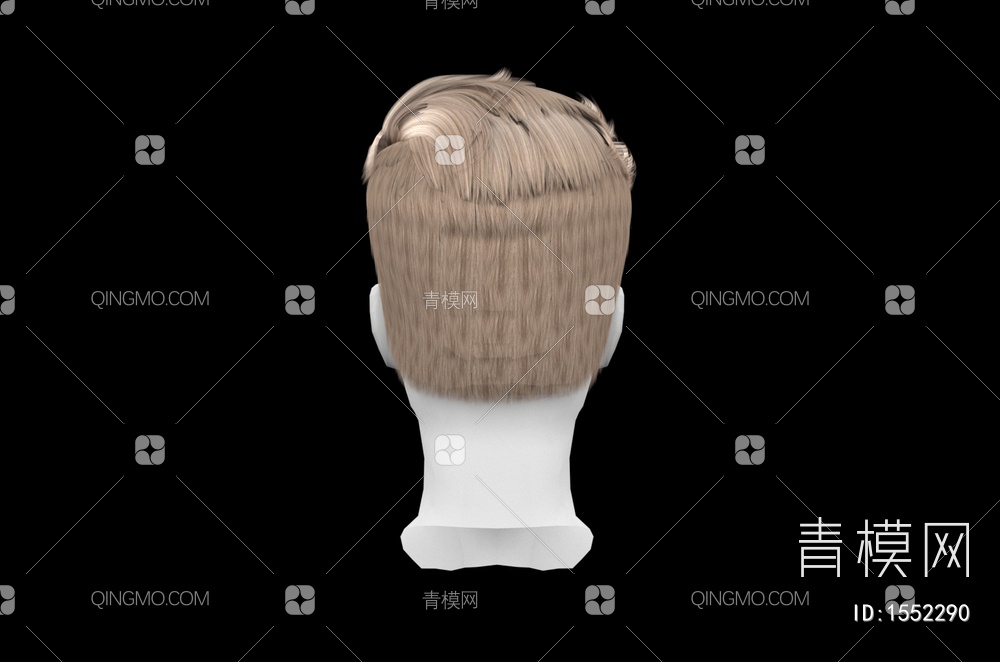 男士发型 造型 头发3D模型下载【ID:1552290】