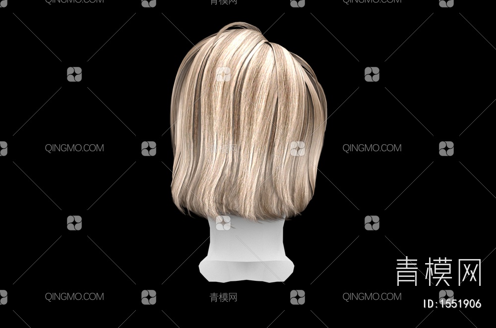 男士发型 造型 头发3D模型下载【ID:1551906】