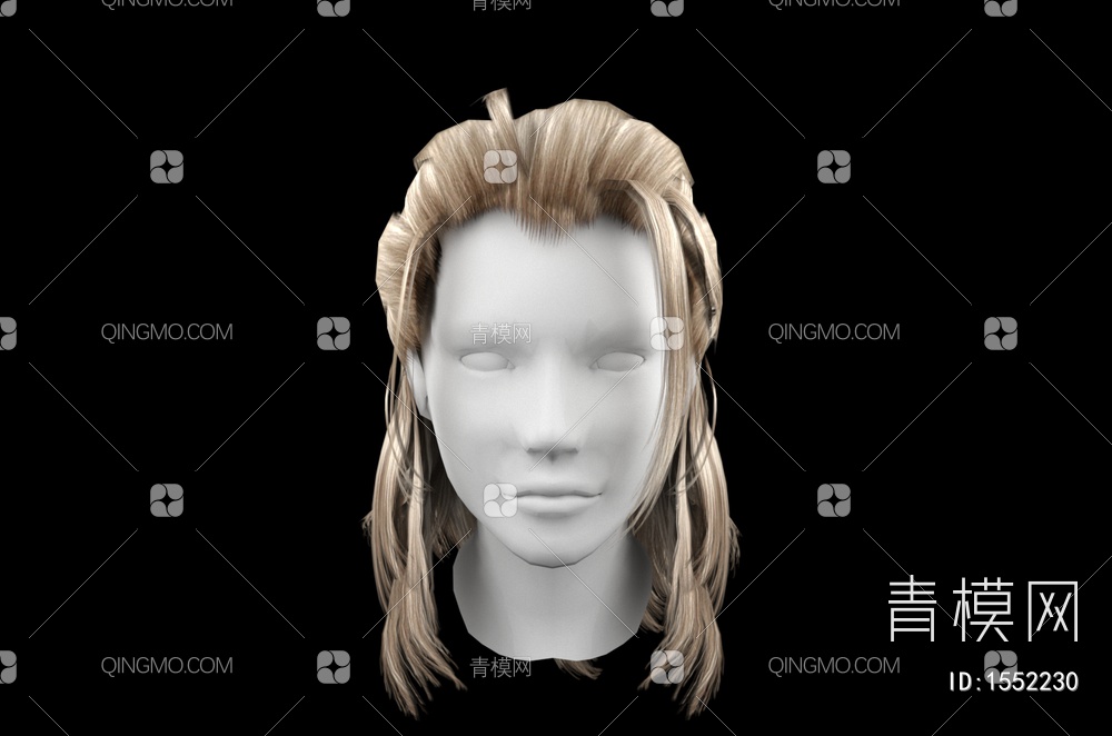 男士发型 造型 头发3D模型下载【ID:1552230】