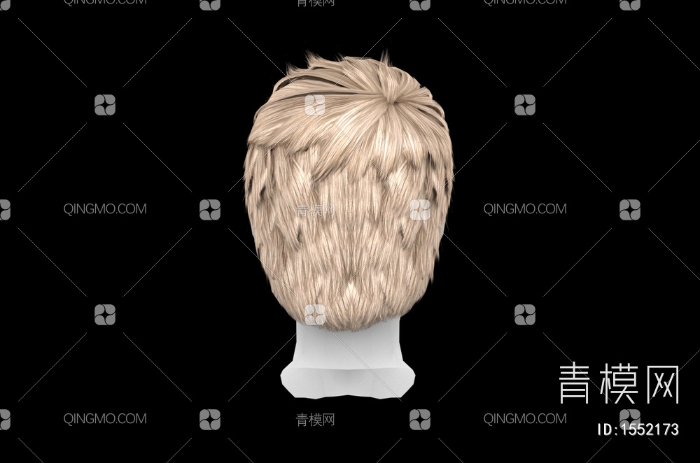 男士发型 造型 头发3D模型下载【ID:1552173】