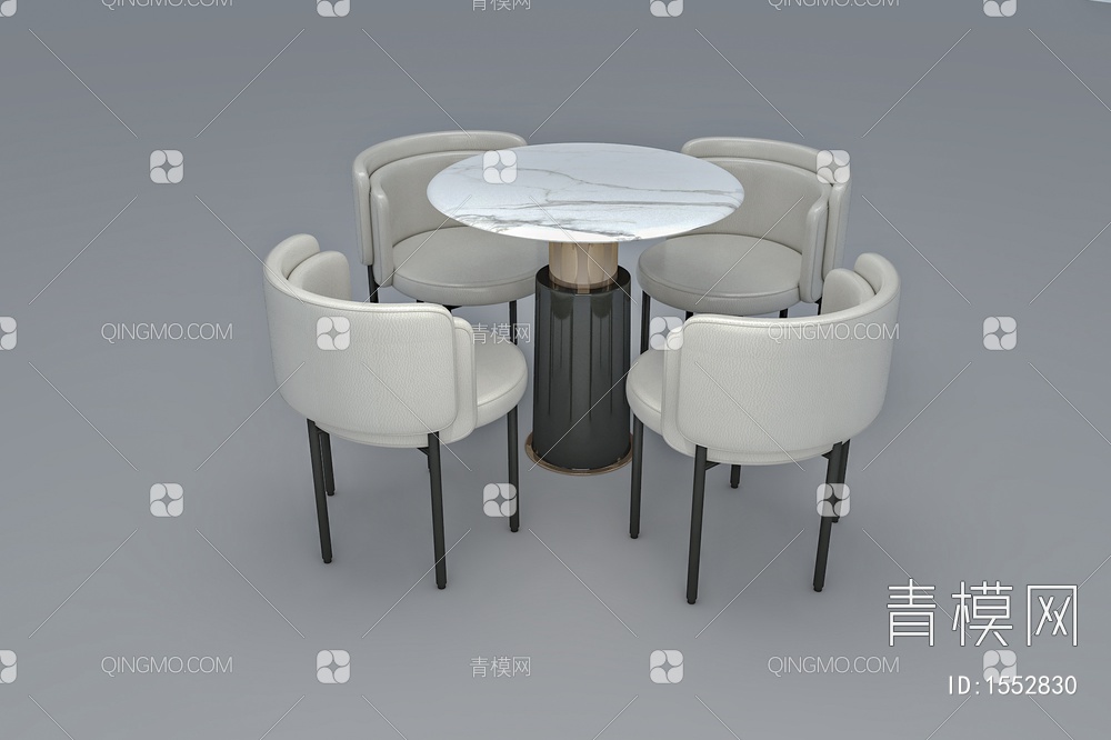 桌椅组合3D模型下载【ID:1552830】