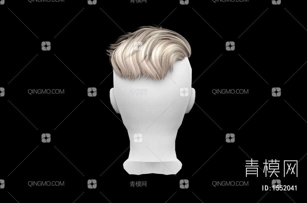男士发型 造型 头发3D模型下载【ID:1552041】