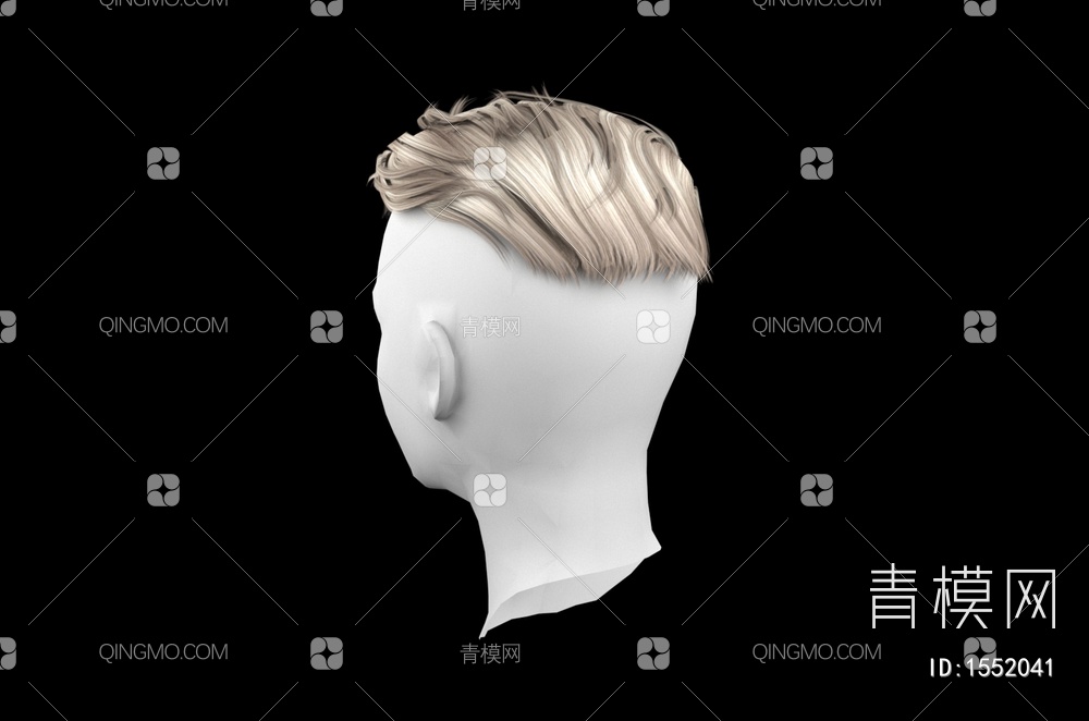 男士发型 造型 头发3D模型下载【ID:1552041】
