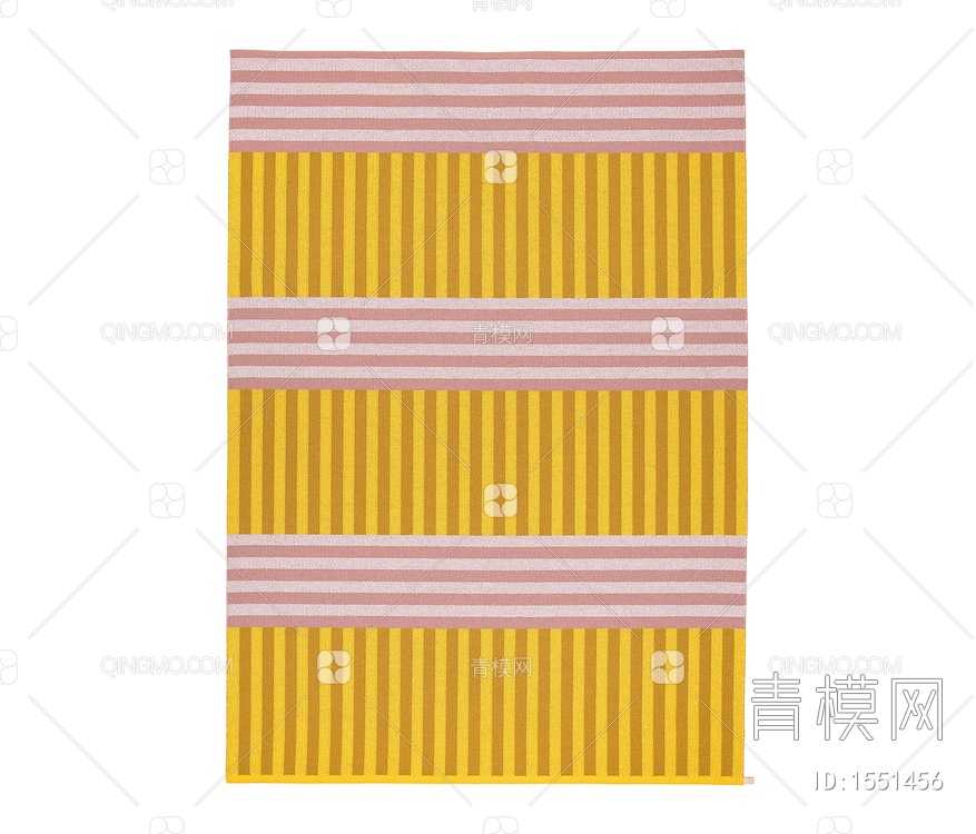 黄色撞色条纹地毯贴图下载【ID:1551456】