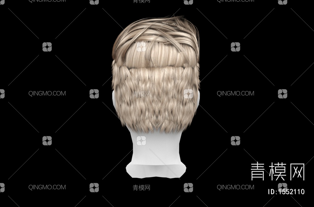 男士发型 造型 头发3D模型下载【ID:1552110】