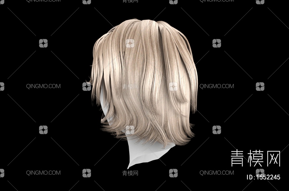 男士发型 造型 头发3D模型下载【ID:1552245】