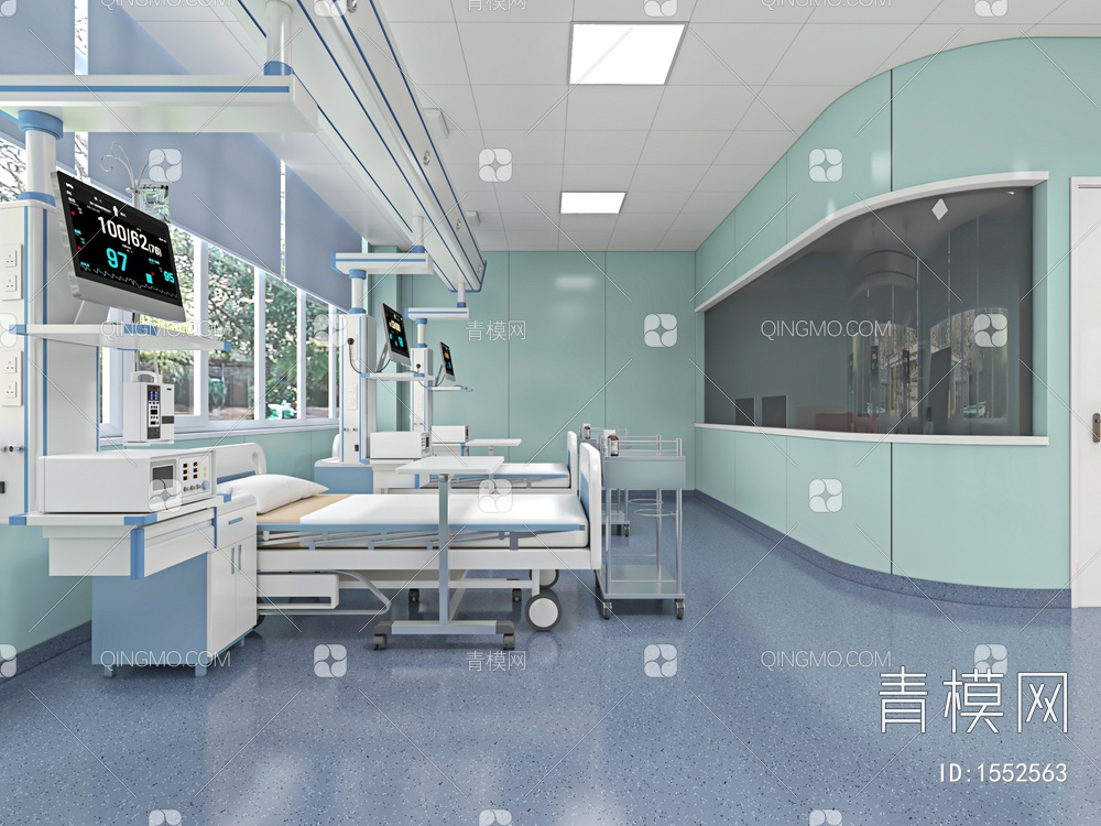 病房ICU3D模型下载【ID:1552563】