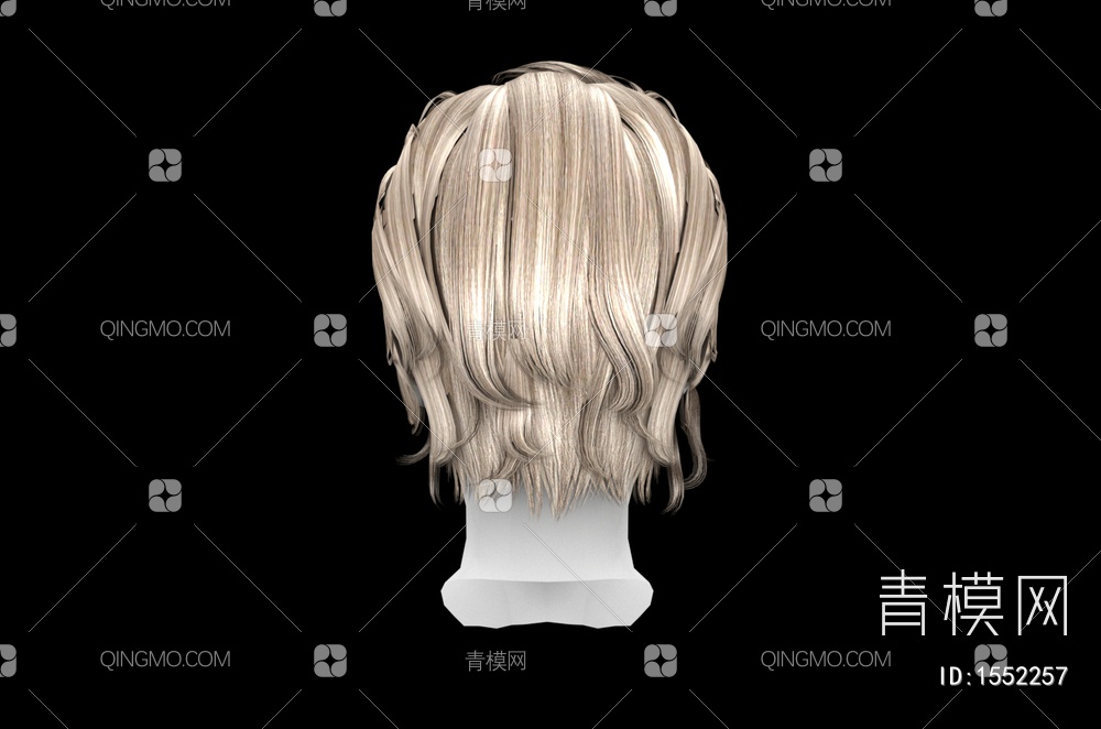 男士发型 造型 头发3D模型下载【ID:1552257】