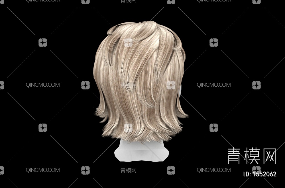 男士发型 造型 头发3D模型下载【ID:1552062】