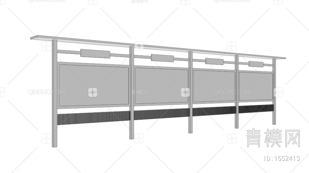 宣传栏3D模型下载【ID:1552413】