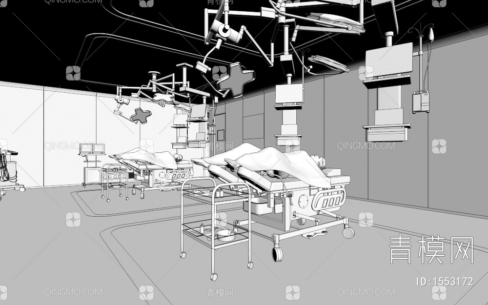 手术产房3D模型下载【ID:1553172】