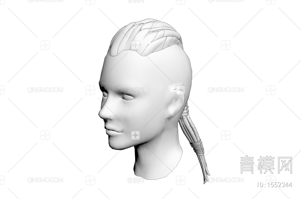男士发型 造型 头发3D模型下载【ID:1552344】