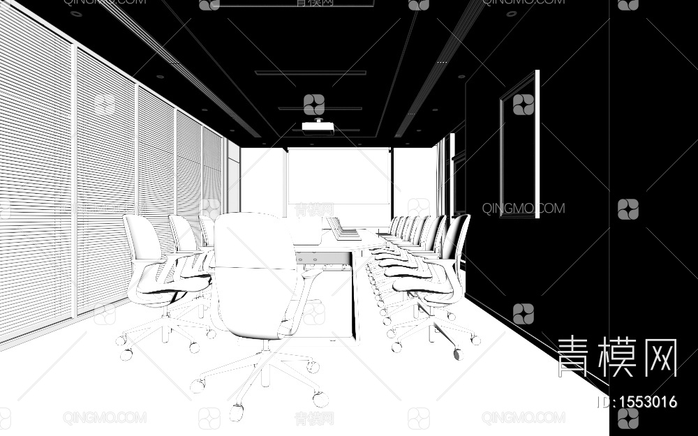 会议室3D模型下载【ID:1553016】
