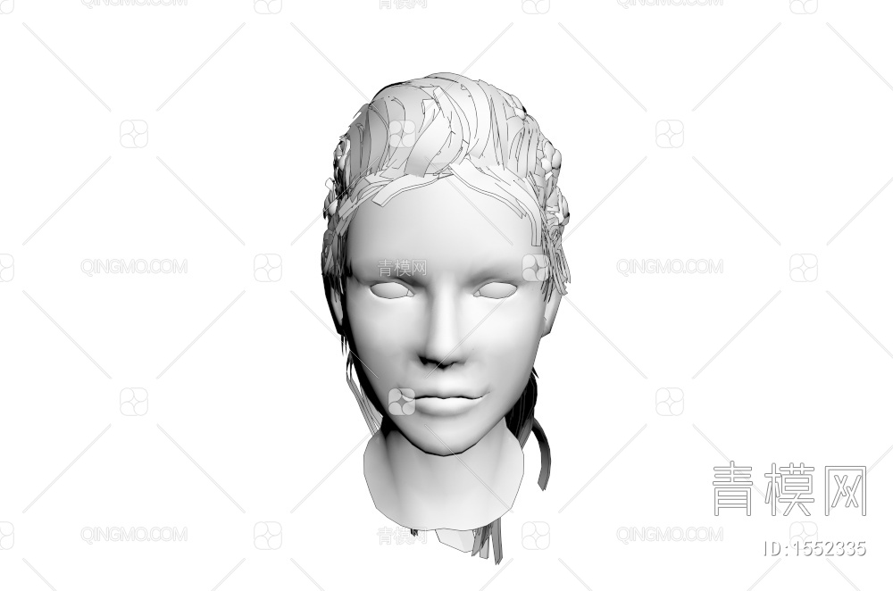 男士发型 造型 头发3D模型下载【ID:1552335】