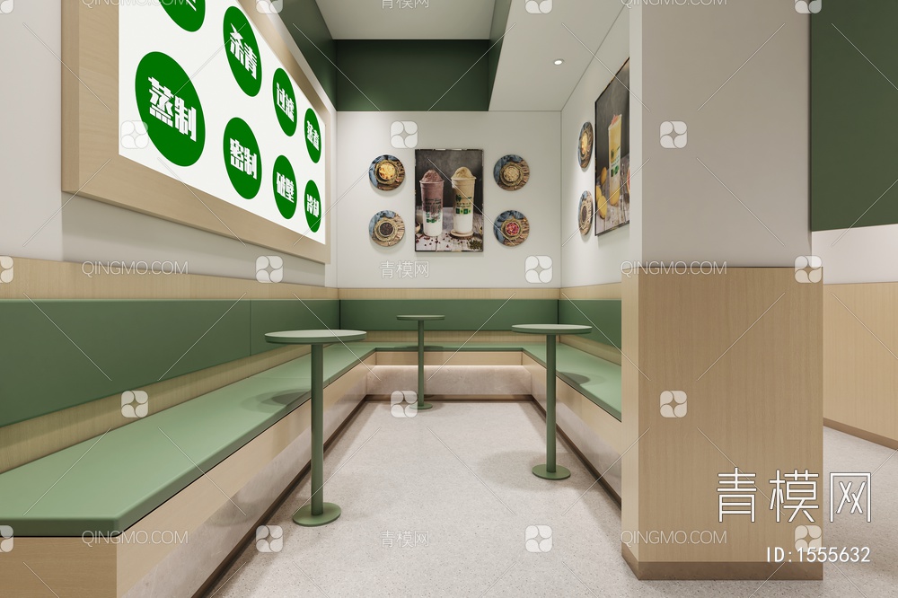 饮品店、奶茶店3D模型下载【ID:1555632】