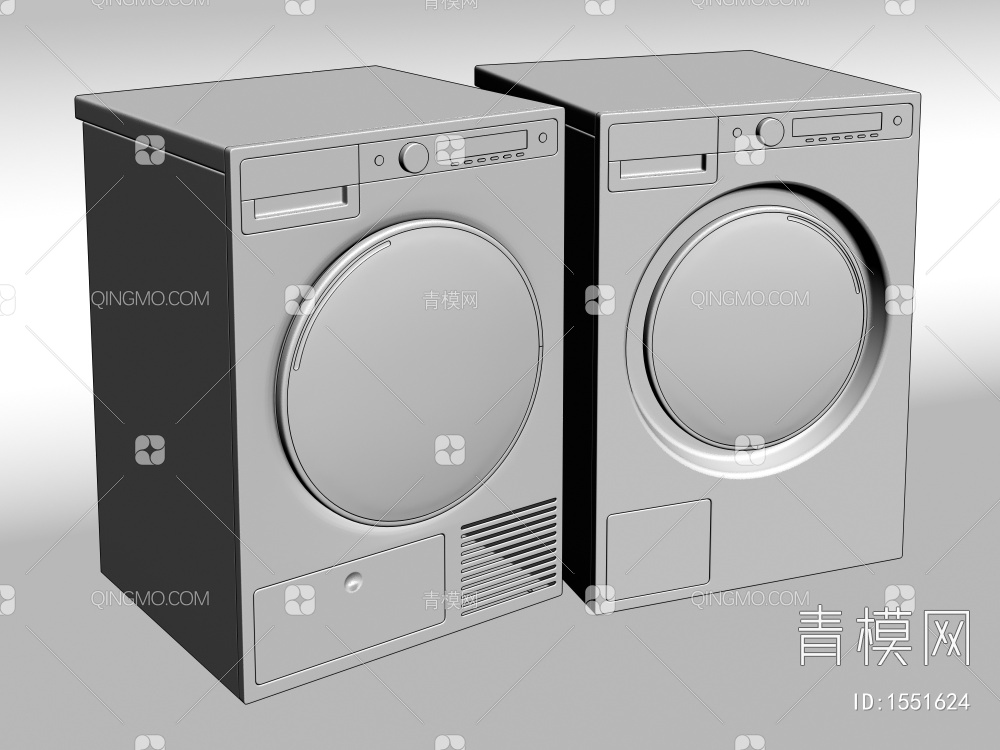 洗衣机3D模型下载【ID:1551624】