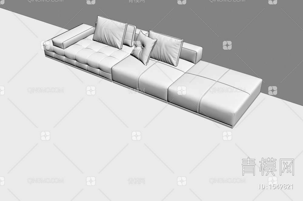 Minotti 多人沙发3D模型下载【ID:1549821】