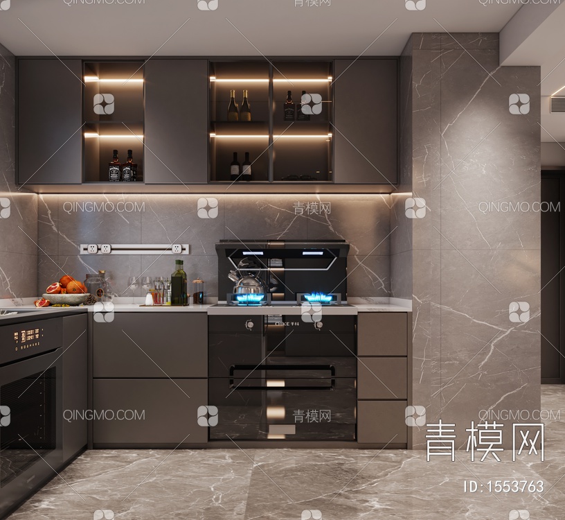 家居厨房3D模型下载【ID:1553763】