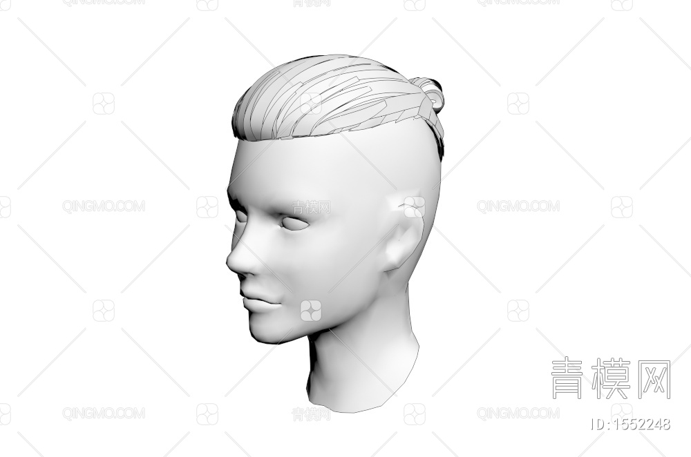 男士发型 造型 头发3D模型下载【ID:1552248】