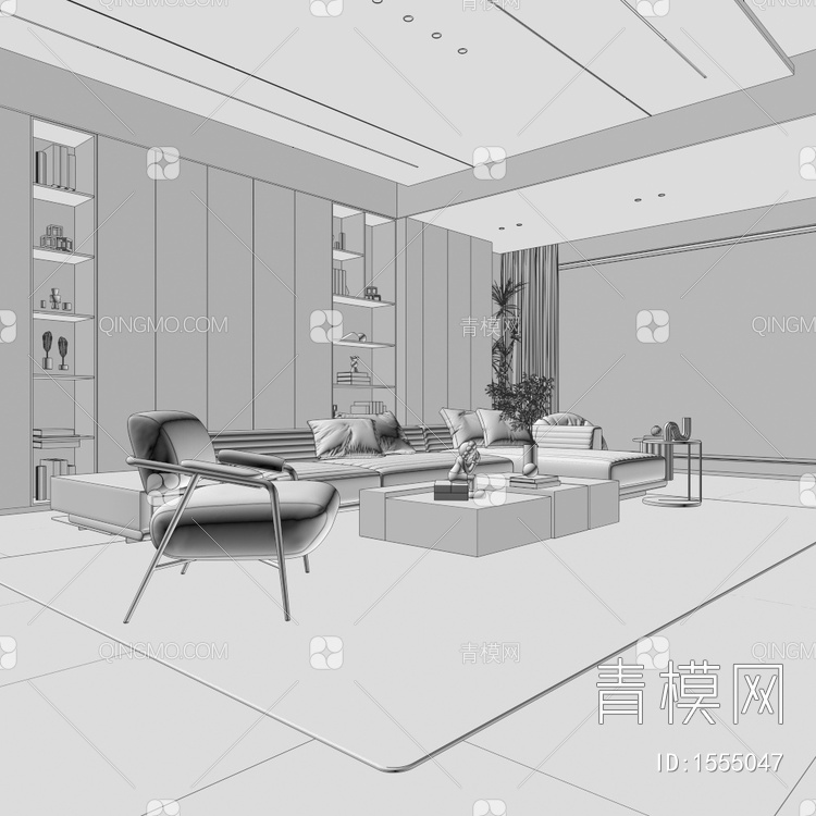 家居客餐厅3D模型下载【ID:1555047】