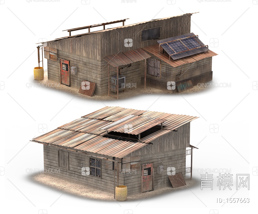 西方农场 农场房屋3D模型下载【ID:1557663】