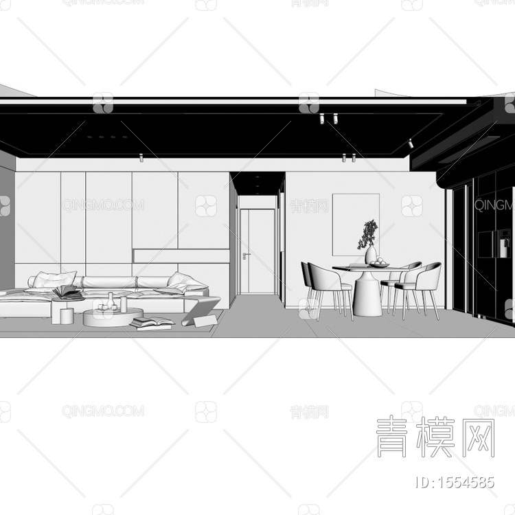 家居客餐厅3D模型下载【ID:1554585】