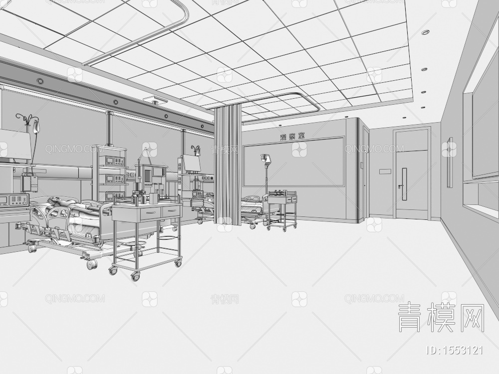 重症监护室3D模型下载【ID:1553121】