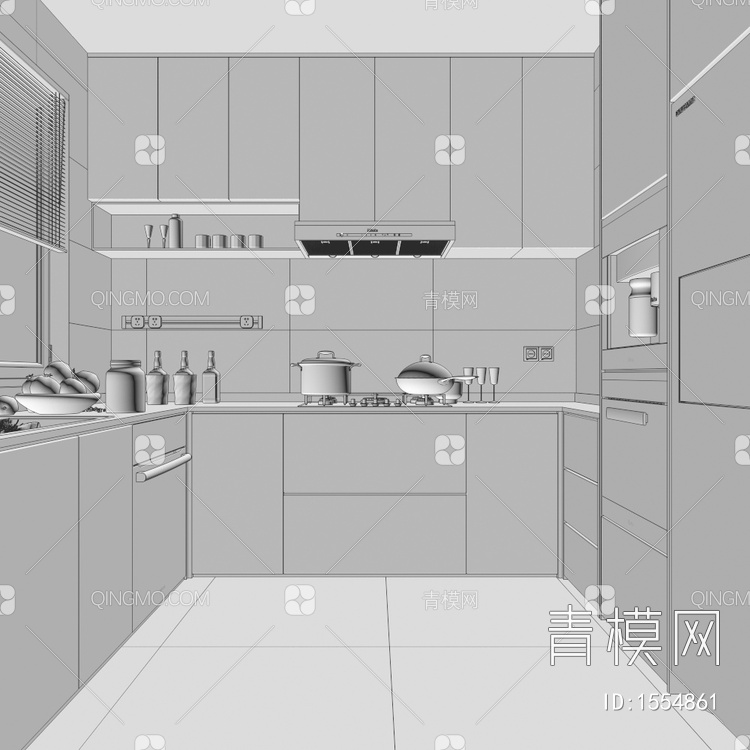家居厨房3D模型下载【ID:1554861】