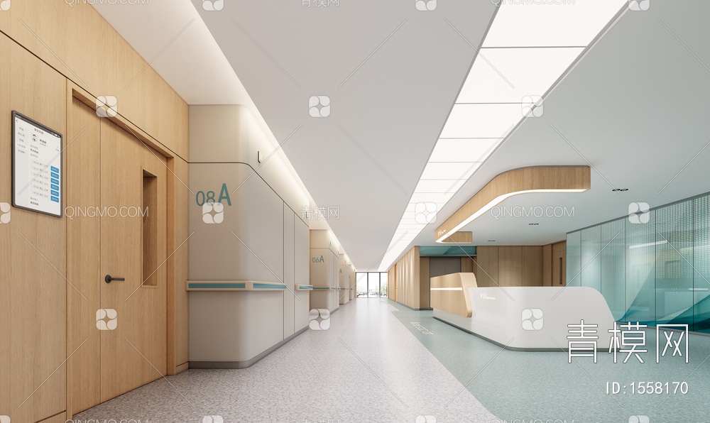 医院走廊3D模型下载【ID:1558170】