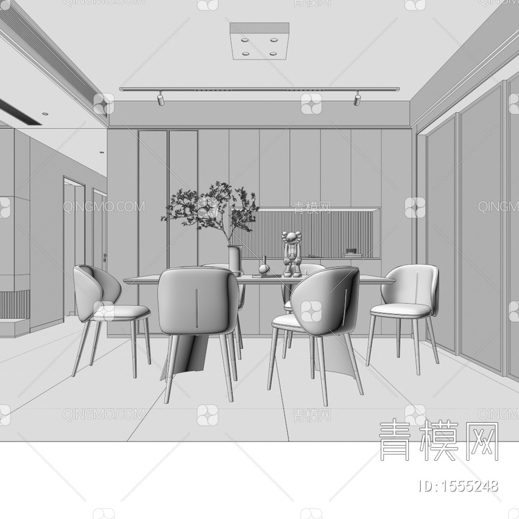 家居客餐厅3D模型下载【ID:1555248】