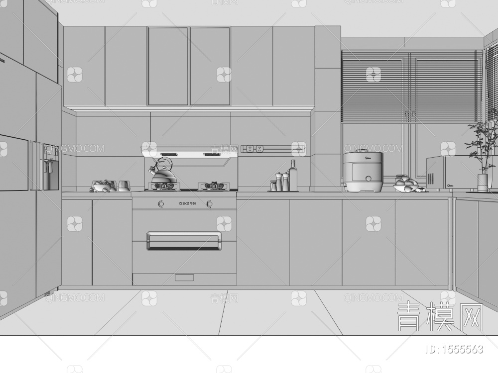 家居厨房3D模型下载【ID:1555563】
