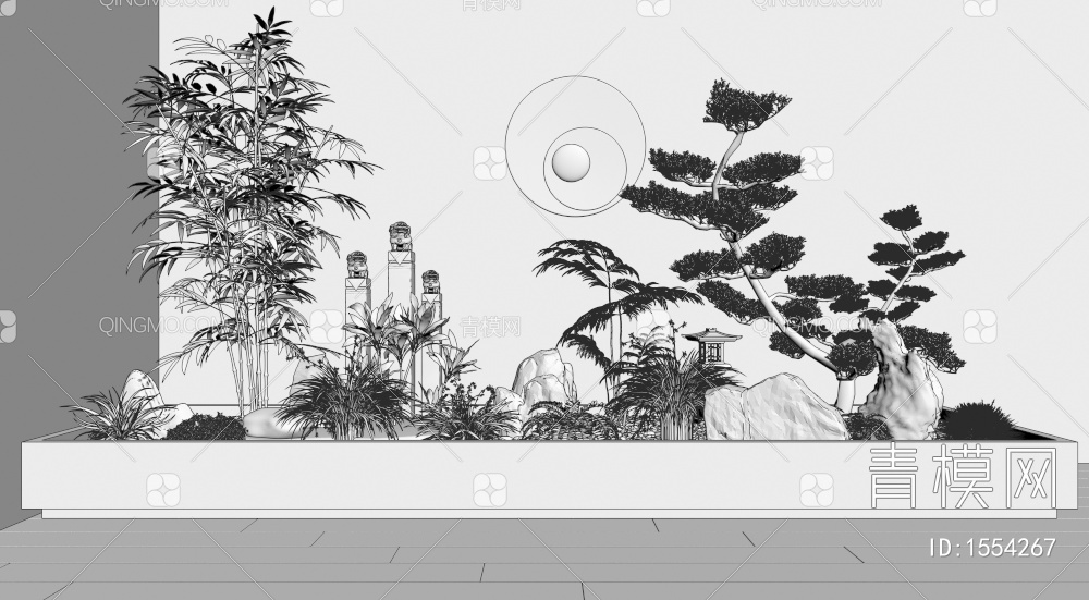 植物堆3D模型下载【ID:1554267】