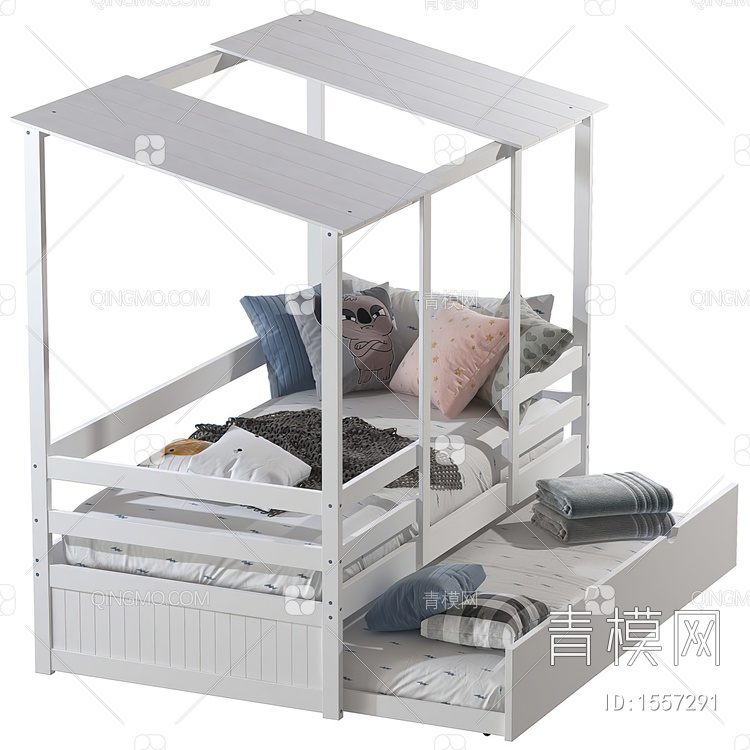 儿童床3D模型下载【ID:1557291】