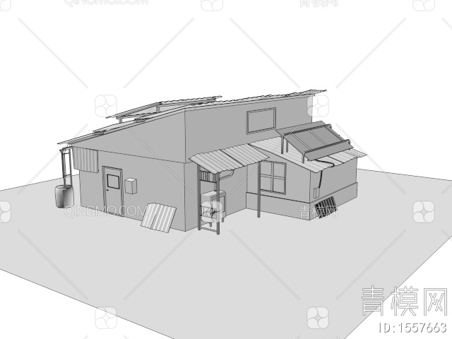 西方农场 农场房屋3D模型下载【ID:1557663】