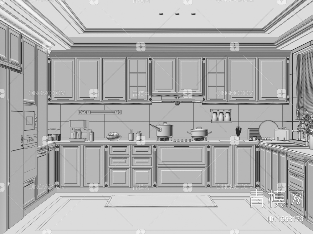 厨房3D模型下载【ID:1558173】