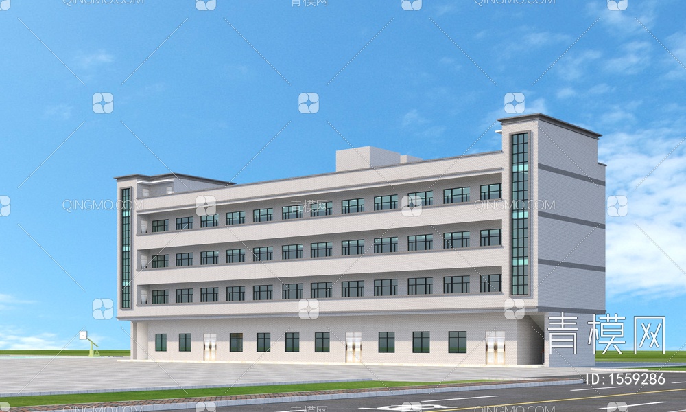 厂区宿舍3D模型下载【ID:1559286】