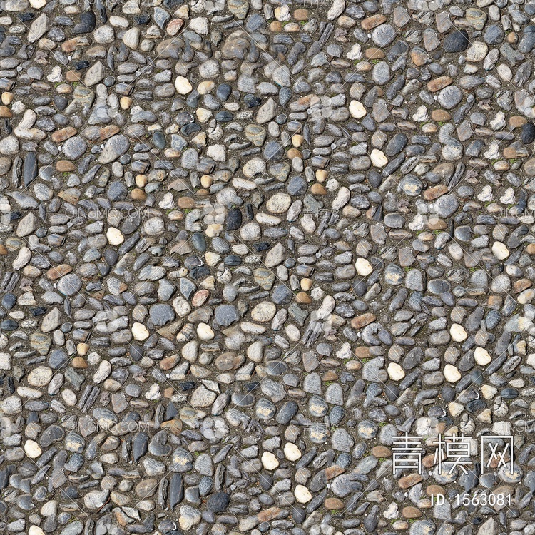 灰色水泥石子地面贴图贴图下载【ID:1563081】