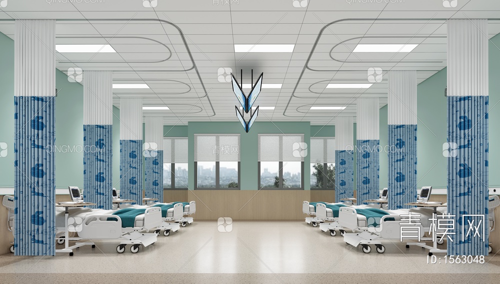 医院病房3D模型下载【ID:1563048】
