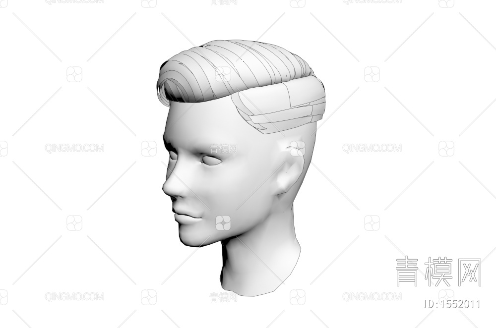 男士发型 造型 头发3D模型下载【ID:1552011】