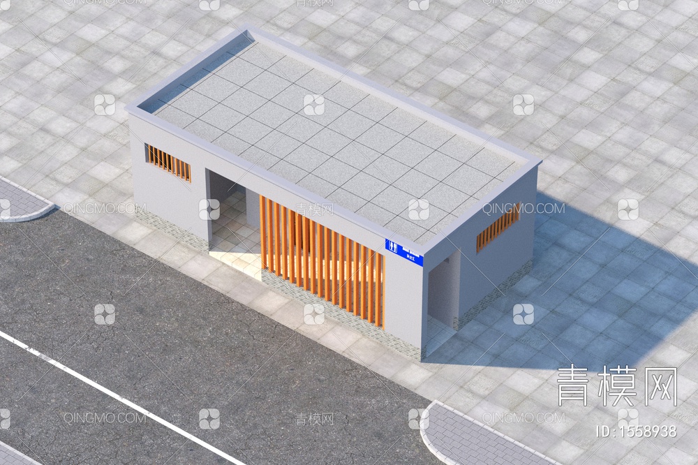 公厕3D模型下载【ID:1558938】
