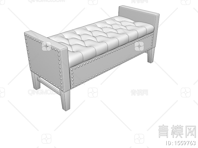 床尾凳3D模型下载【ID:1559763】