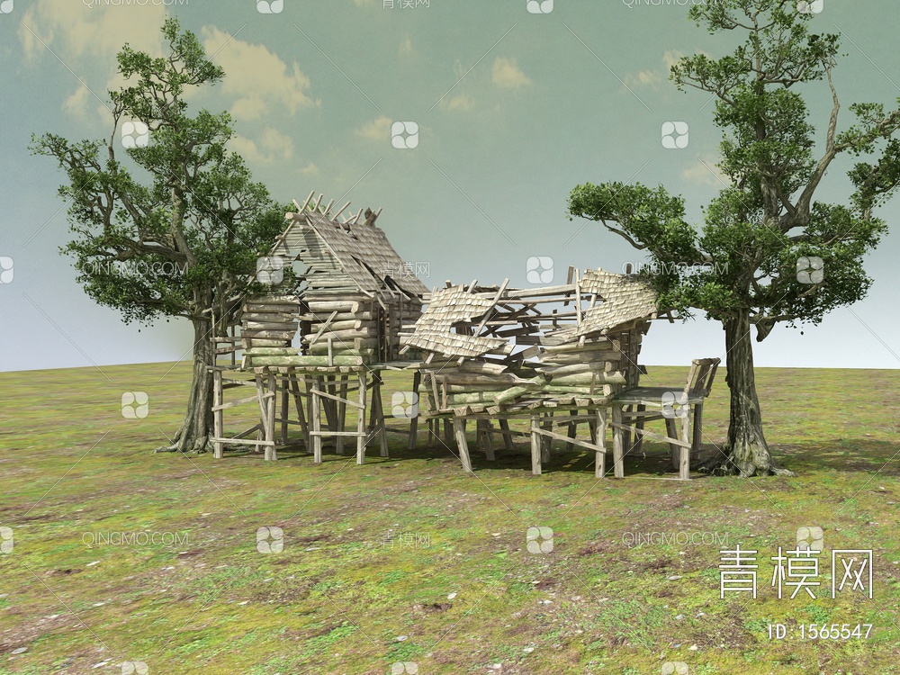 老房子3D模型下载【ID:1565547】